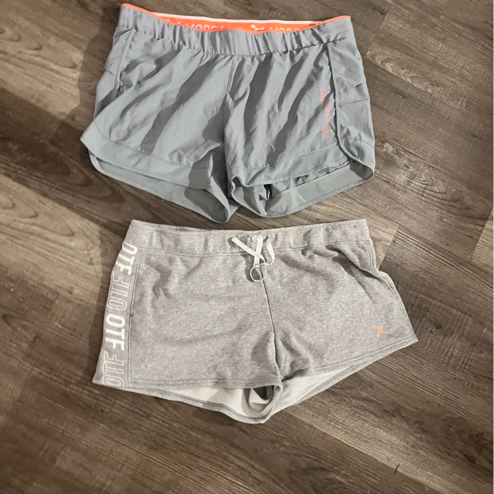 Orangetheory Gray and Light Gray Athletic Shorts XXL
